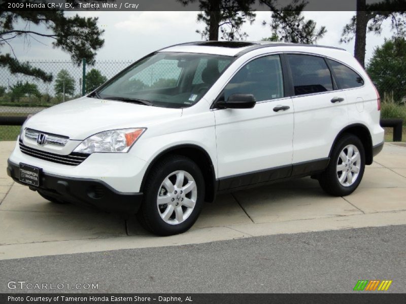 Taffeta White / Gray 2009 Honda CR-V EX