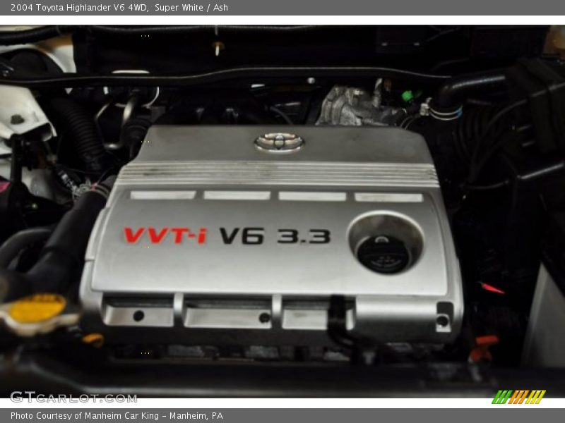 Super White / Ash 2004 Toyota Highlander V6 4WD