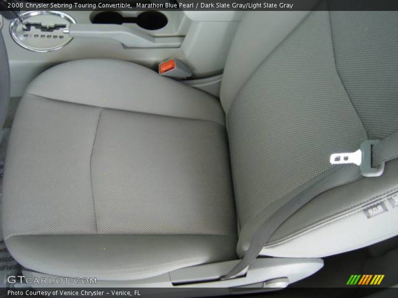 Marathon Blue Pearl / Dark Slate Gray/Light Slate Gray 2008 Chrysler Sebring Touring Convertible