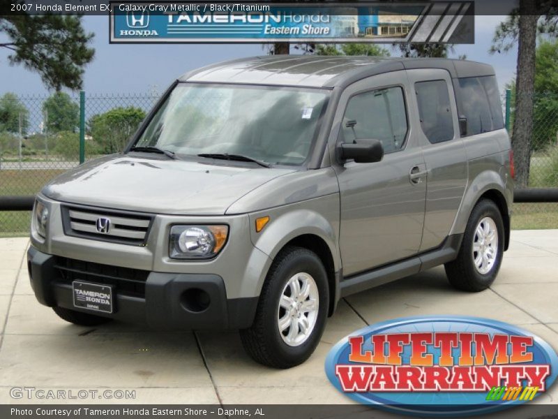 Galaxy Gray Metallic / Black/Titanium 2007 Honda Element EX