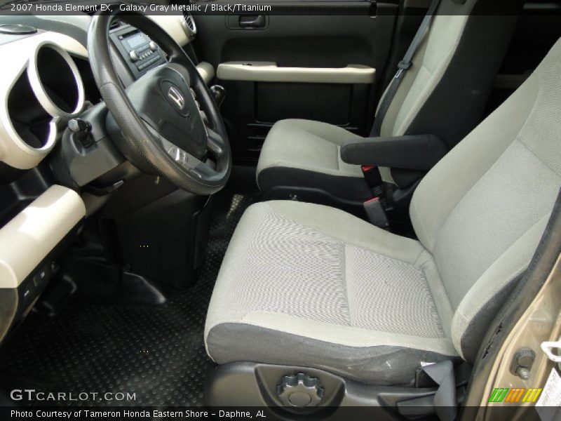  2007 Element EX Black/Titanium Interior