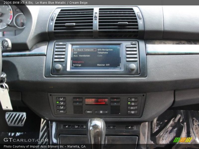 Controls of 2006 X5 4.8is