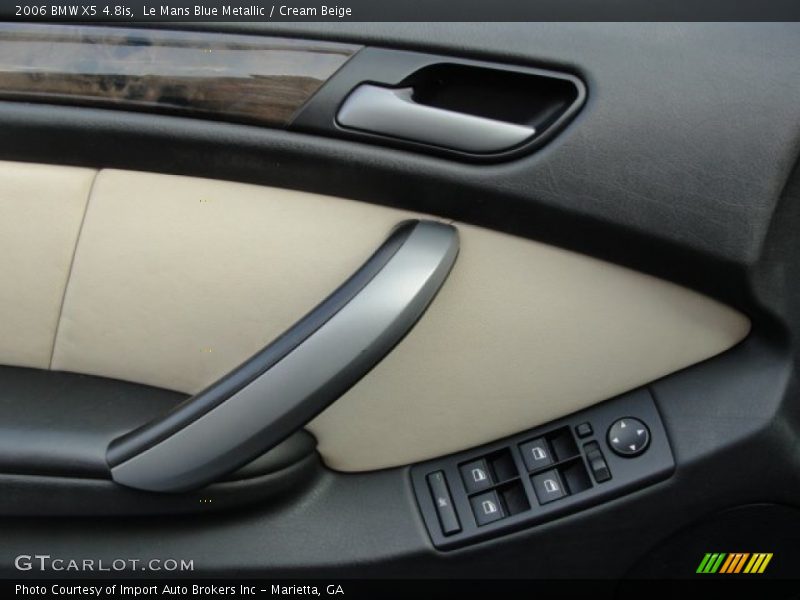 Le Mans Blue Metallic / Cream Beige 2006 BMW X5 4.8is