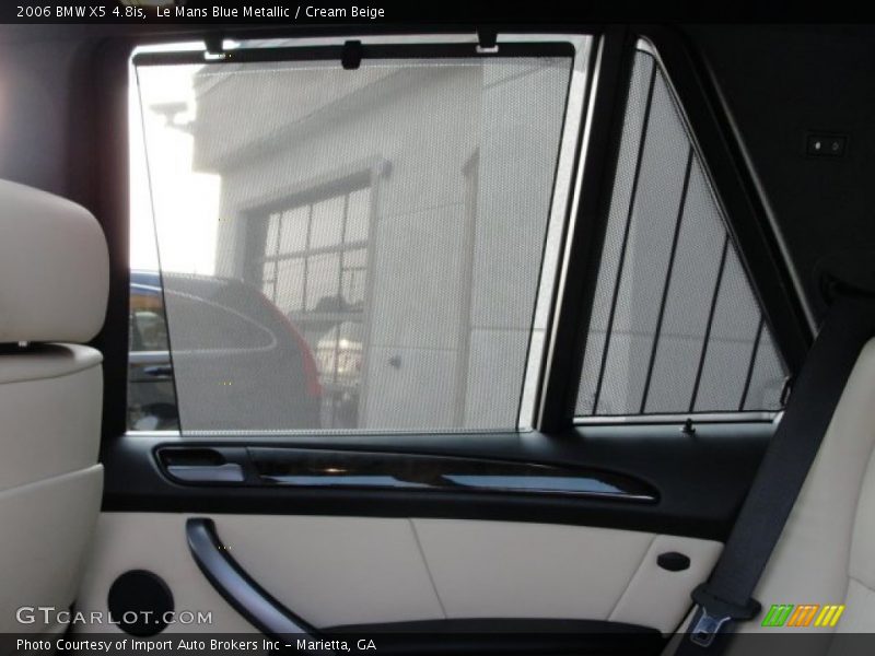 Le Mans Blue Metallic / Cream Beige 2006 BMW X5 4.8is