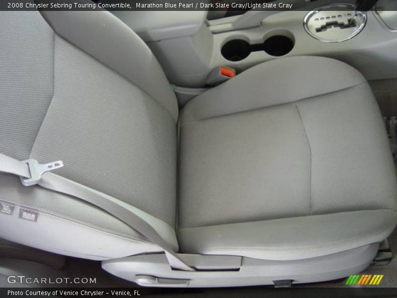 Marathon Blue Pearl / Dark Slate Gray/Light Slate Gray 2008 Chrysler Sebring Touring Convertible