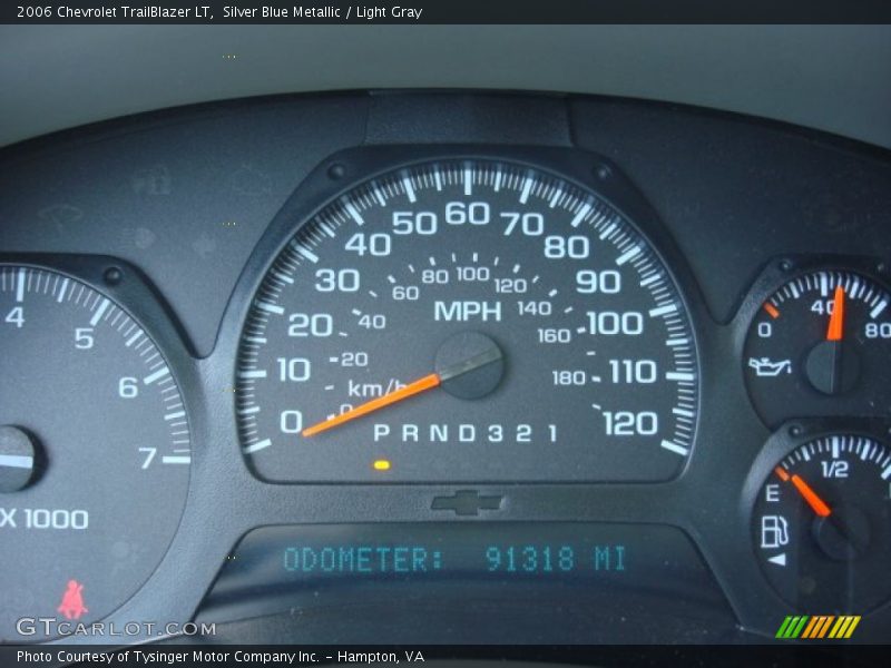 Silver Blue Metallic / Light Gray 2006 Chevrolet TrailBlazer LT