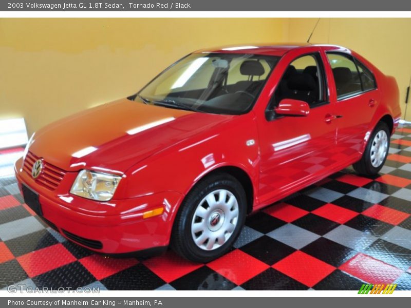 Tornado Red / Black 2003 Volkswagen Jetta GL 1.8T Sedan