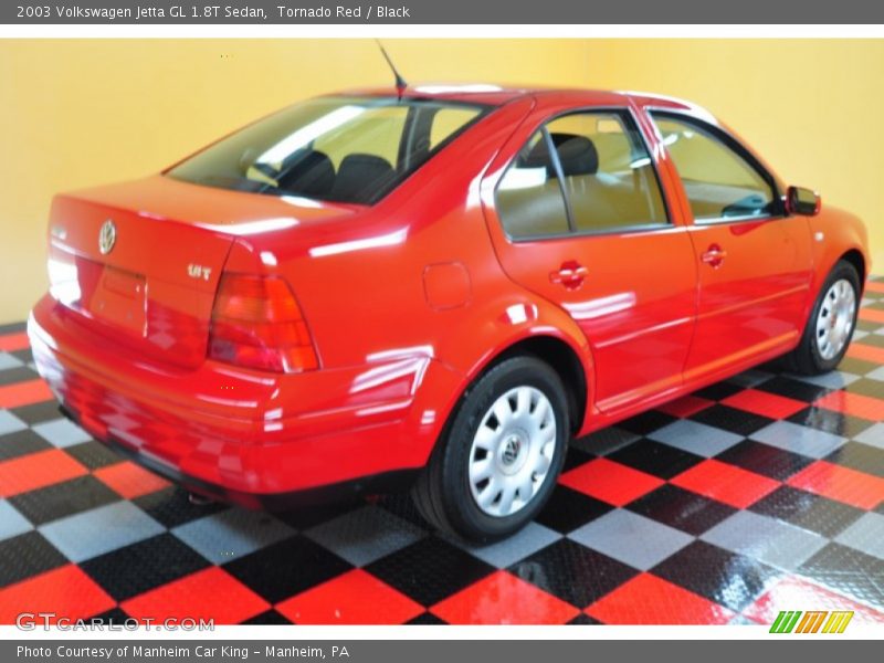 Tornado Red / Black 2003 Volkswagen Jetta GL 1.8T Sedan