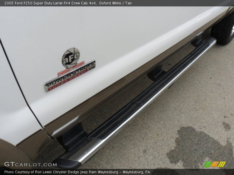 Oxford White / Tan 2005 Ford F250 Super Duty Lariat FX4 Crew Cab 4x4