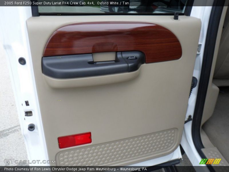Oxford White / Tan 2005 Ford F250 Super Duty Lariat FX4 Crew Cab 4x4