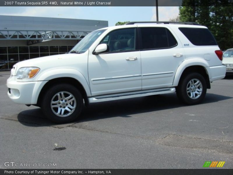Natural White / Light Charcoal 2007 Toyota Sequoia SR5 4WD