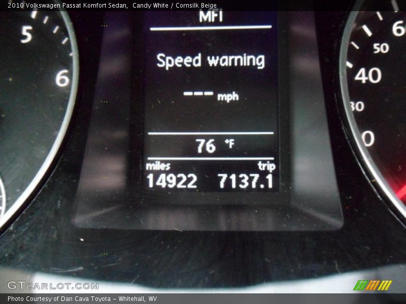 Candy White / Cornsilk Beige 2010 Volkswagen Passat Komfort Sedan