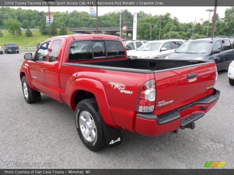 Barcelona Red Metallic / Graphite Gray 2009 Toyota Tacoma V6 TRD Sport Access Cab 4x4