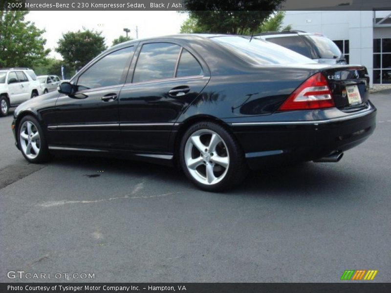 Black / Ash 2005 Mercedes-Benz C 230 Kompressor Sedan