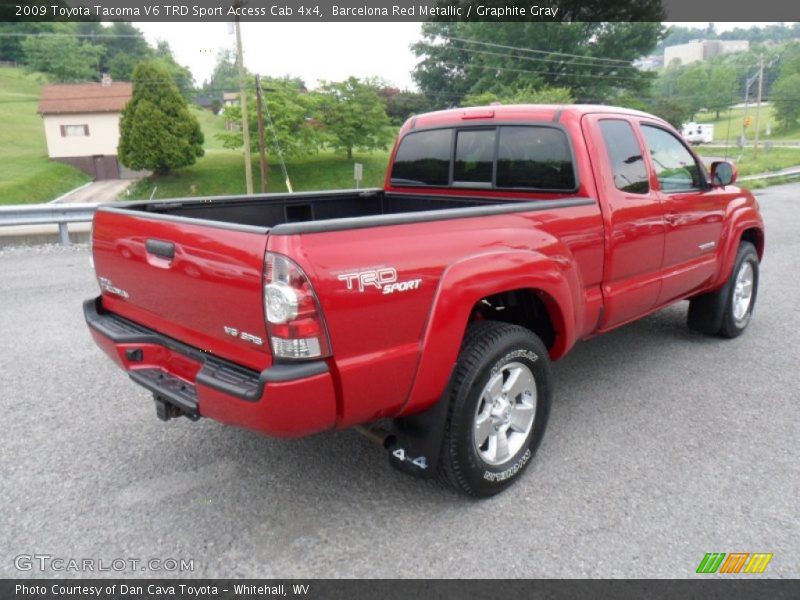 Barcelona Red Metallic / Graphite Gray 2009 Toyota Tacoma V6 TRD Sport Access Cab 4x4