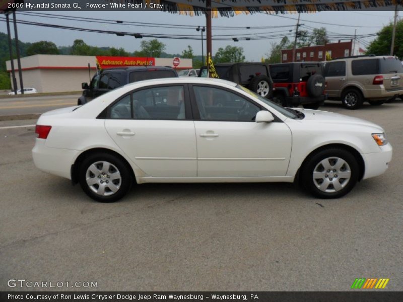 Powder White Pearl / Gray 2006 Hyundai Sonata GL