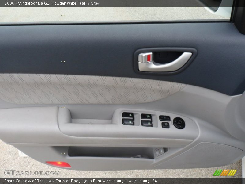 Powder White Pearl / Gray 2006 Hyundai Sonata GL
