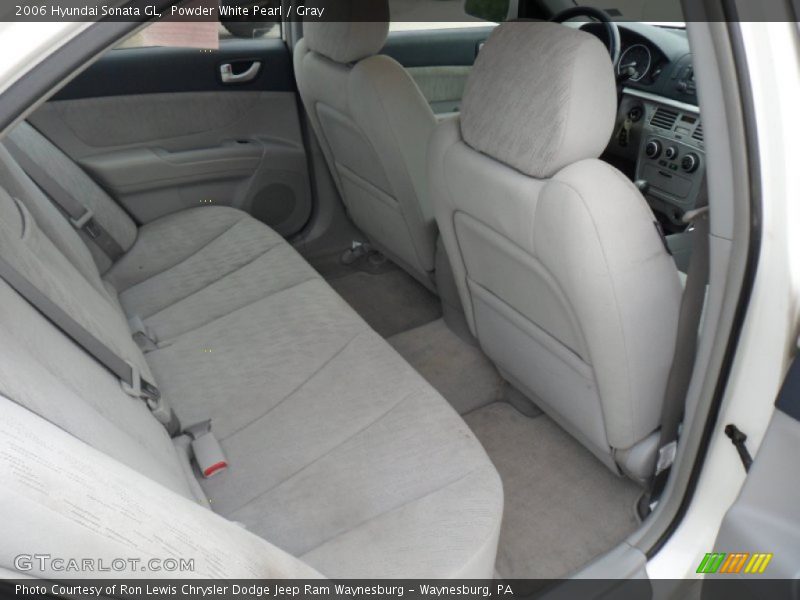 Powder White Pearl / Gray 2006 Hyundai Sonata GL