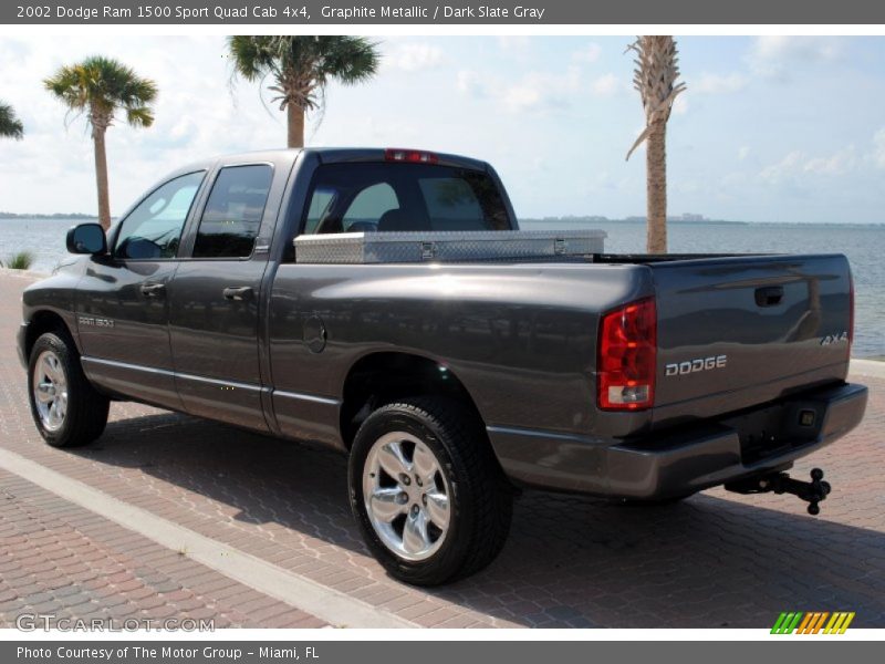 Graphite Metallic / Dark Slate Gray 2002 Dodge Ram 1500 Sport Quad Cab 4x4