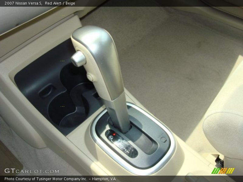 Red Alert / Beige 2007 Nissan Versa S