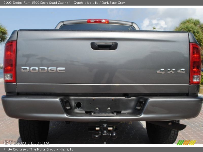Graphite Metallic / Dark Slate Gray 2002 Dodge Ram 1500 Sport Quad Cab 4x4
