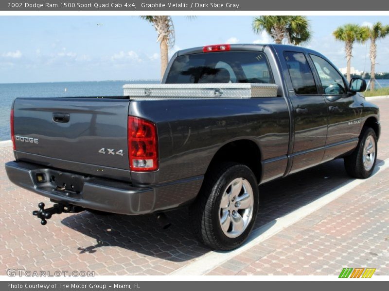 Graphite Metallic / Dark Slate Gray 2002 Dodge Ram 1500 Sport Quad Cab 4x4