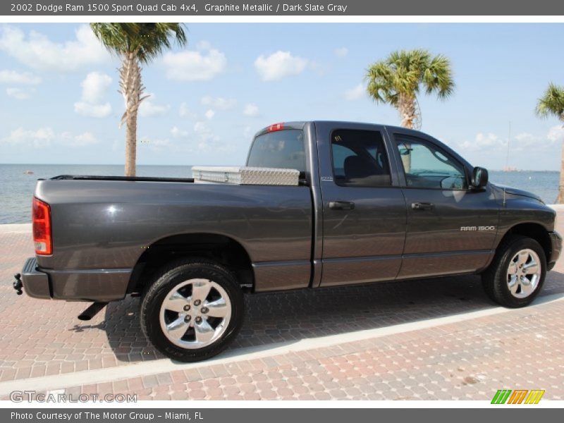 Graphite Metallic / Dark Slate Gray 2002 Dodge Ram 1500 Sport Quad Cab 4x4