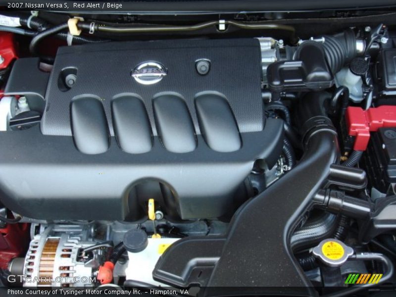 Red Alert / Beige 2007 Nissan Versa S