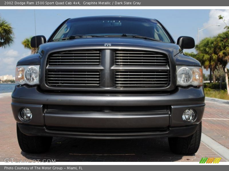 Graphite Metallic / Dark Slate Gray 2002 Dodge Ram 1500 Sport Quad Cab 4x4