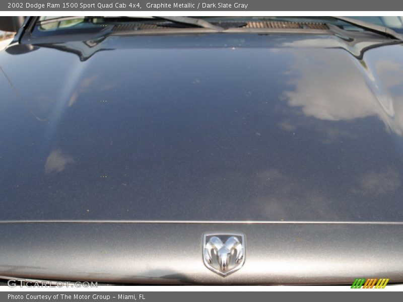 Graphite Metallic / Dark Slate Gray 2002 Dodge Ram 1500 Sport Quad Cab 4x4
