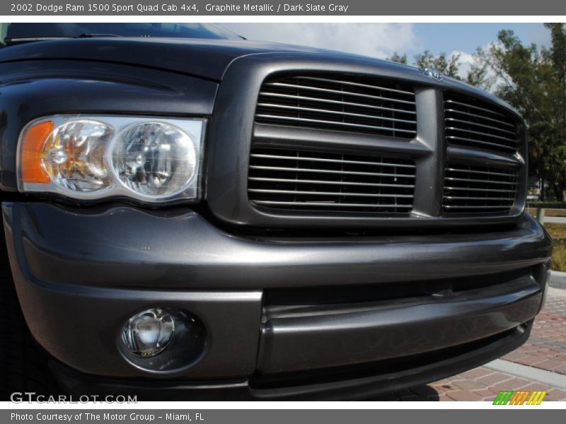 Graphite Metallic / Dark Slate Gray 2002 Dodge Ram 1500 Sport Quad Cab 4x4