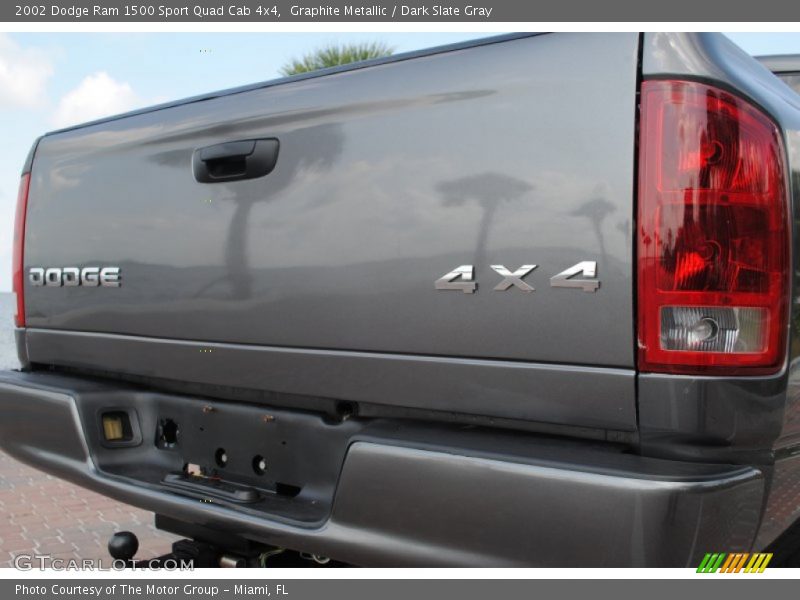 Graphite Metallic / Dark Slate Gray 2002 Dodge Ram 1500 Sport Quad Cab 4x4