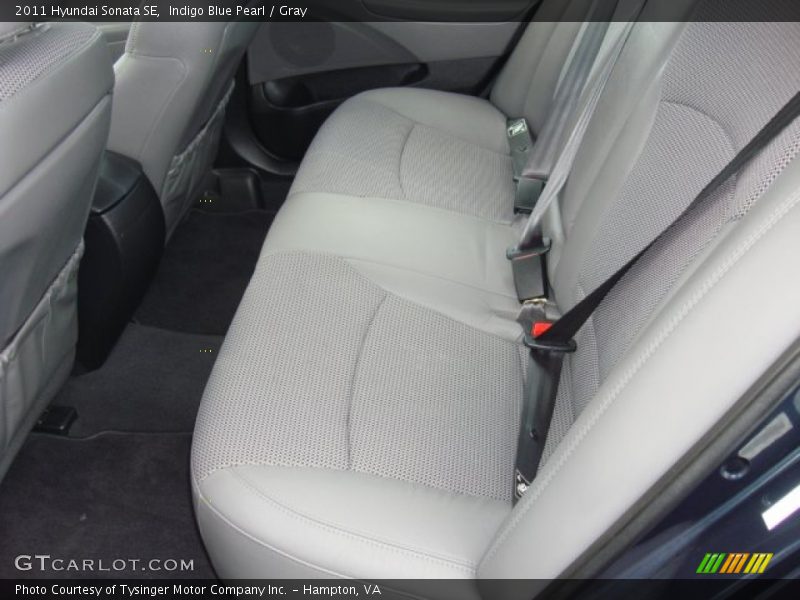 Indigo Blue Pearl / Gray 2011 Hyundai Sonata SE