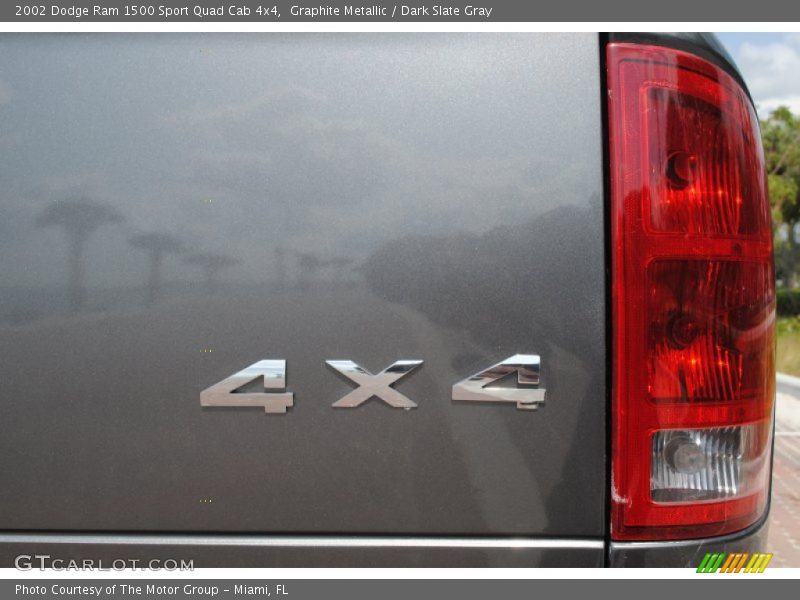 Graphite Metallic / Dark Slate Gray 2002 Dodge Ram 1500 Sport Quad Cab 4x4
