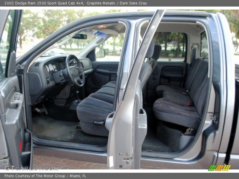 Graphite Metallic / Dark Slate Gray 2002 Dodge Ram 1500 Sport Quad Cab 4x4