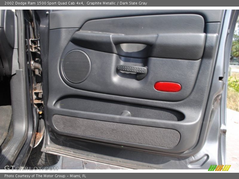 Graphite Metallic / Dark Slate Gray 2002 Dodge Ram 1500 Sport Quad Cab 4x4