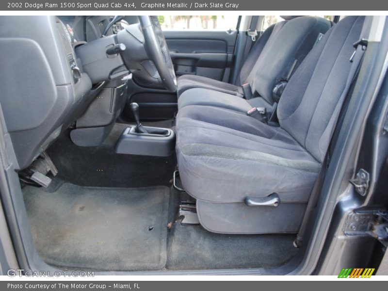 Graphite Metallic / Dark Slate Gray 2002 Dodge Ram 1500 Sport Quad Cab 4x4