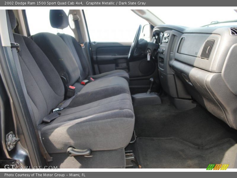Graphite Metallic / Dark Slate Gray 2002 Dodge Ram 1500 Sport Quad Cab 4x4