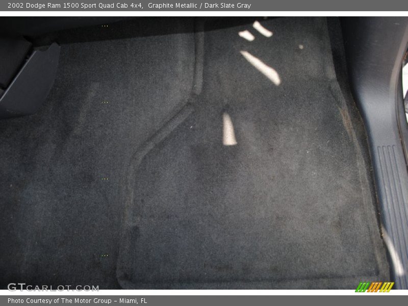 Graphite Metallic / Dark Slate Gray 2002 Dodge Ram 1500 Sport Quad Cab 4x4