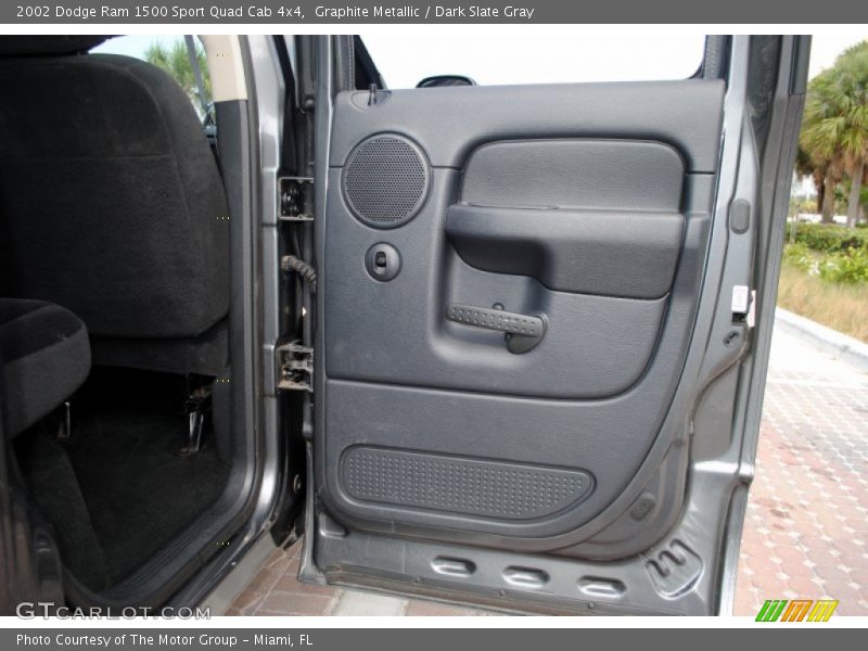 Graphite Metallic / Dark Slate Gray 2002 Dodge Ram 1500 Sport Quad Cab 4x4