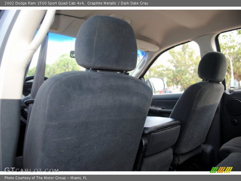 Graphite Metallic / Dark Slate Gray 2002 Dodge Ram 1500 Sport Quad Cab 4x4