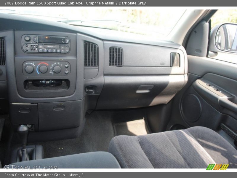 Graphite Metallic / Dark Slate Gray 2002 Dodge Ram 1500 Sport Quad Cab 4x4