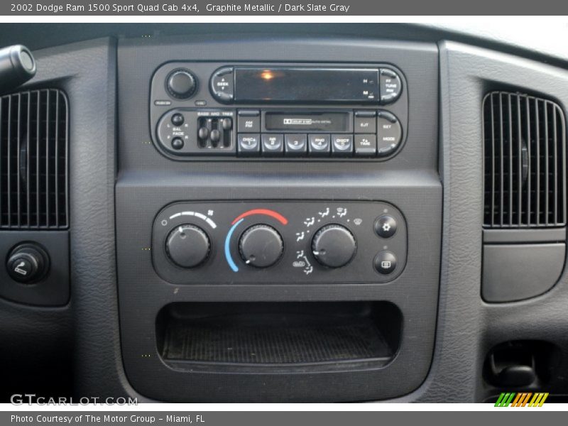 Graphite Metallic / Dark Slate Gray 2002 Dodge Ram 1500 Sport Quad Cab 4x4