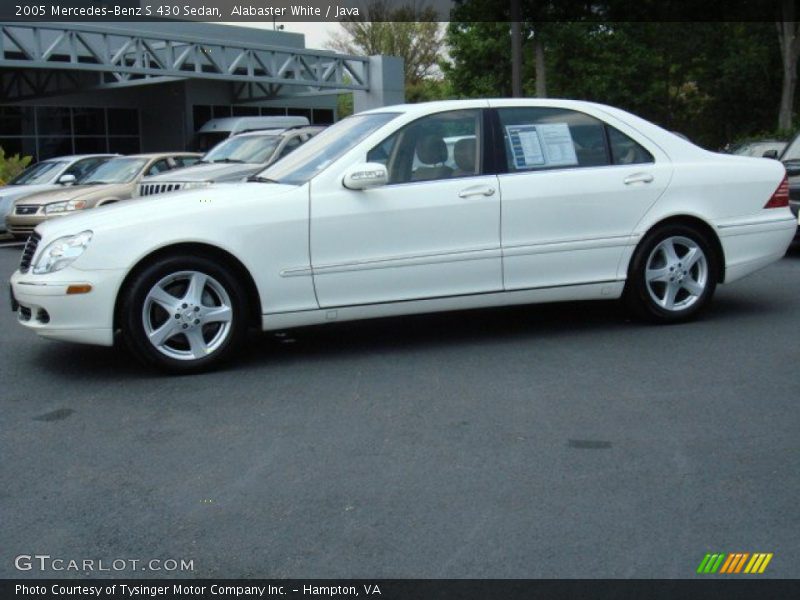 Alabaster White / Java 2005 Mercedes-Benz S 430 Sedan