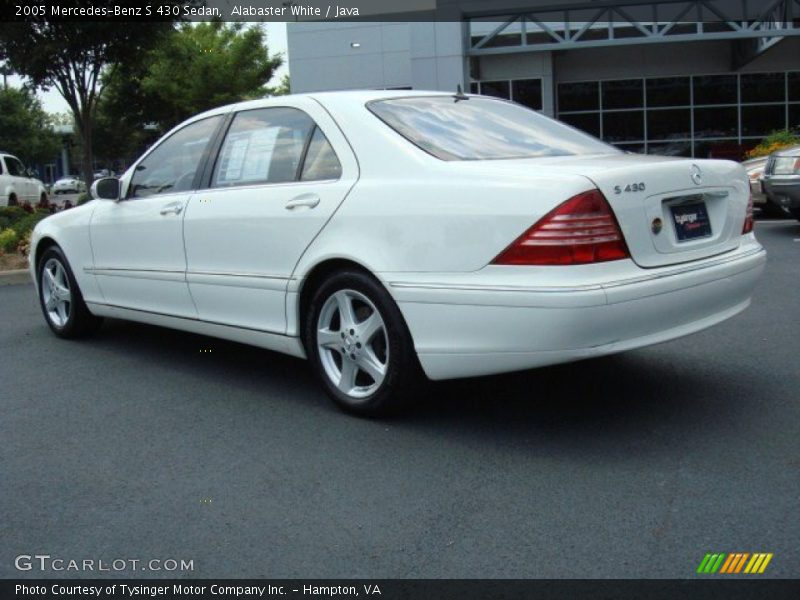 Alabaster White / Java 2005 Mercedes-Benz S 430 Sedan