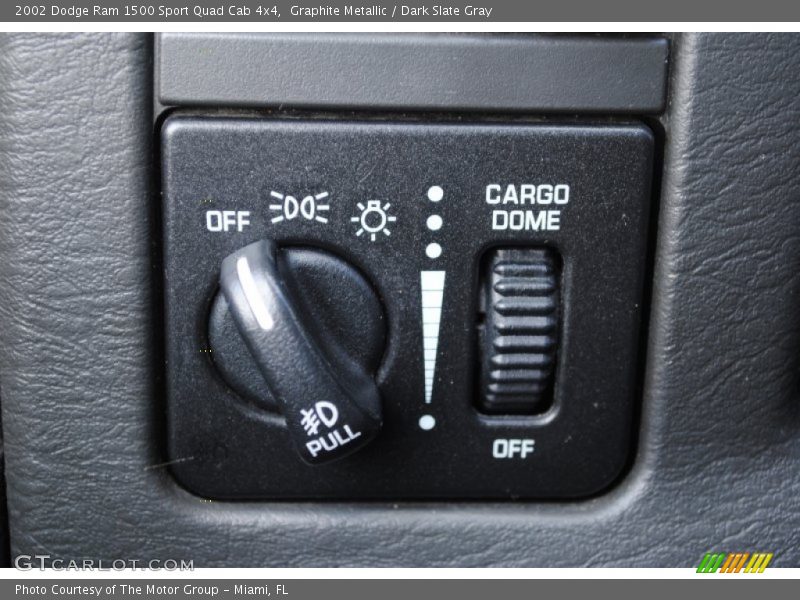 Graphite Metallic / Dark Slate Gray 2002 Dodge Ram 1500 Sport Quad Cab 4x4