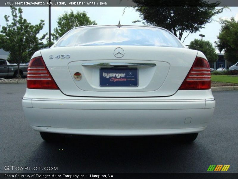 Alabaster White / Java 2005 Mercedes-Benz S 430 Sedan