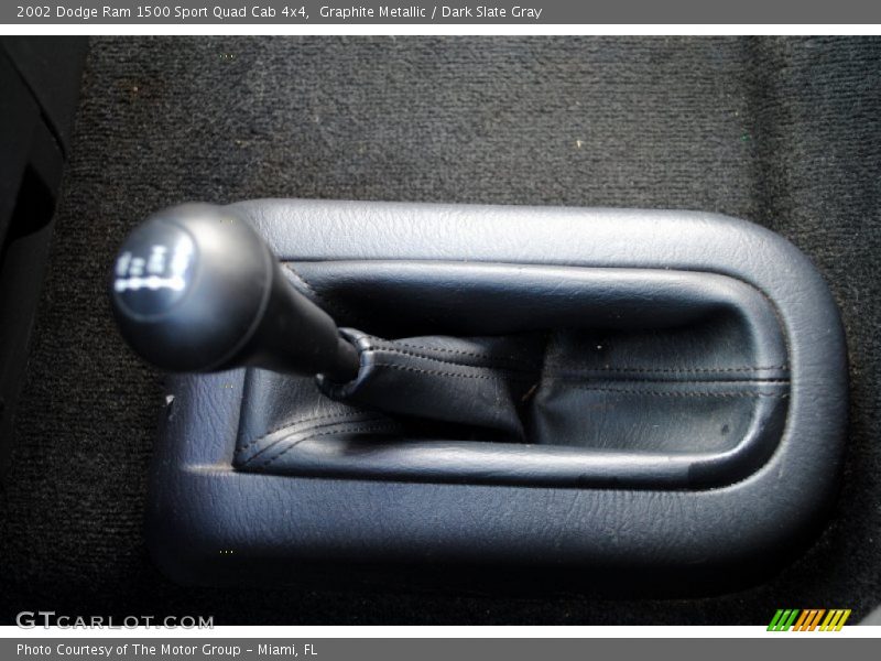 Graphite Metallic / Dark Slate Gray 2002 Dodge Ram 1500 Sport Quad Cab 4x4
