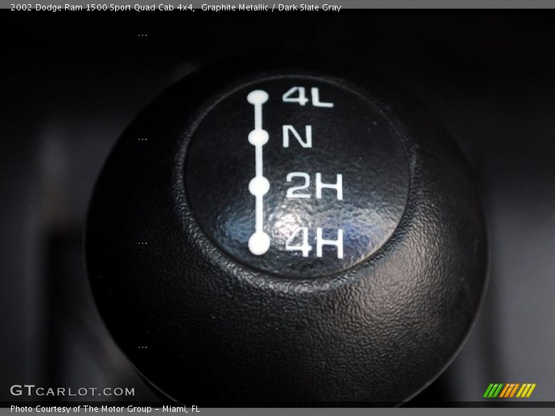 Graphite Metallic / Dark Slate Gray 2002 Dodge Ram 1500 Sport Quad Cab 4x4