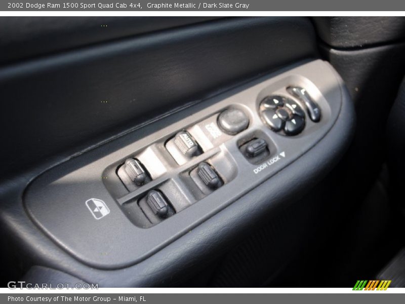 Graphite Metallic / Dark Slate Gray 2002 Dodge Ram 1500 Sport Quad Cab 4x4